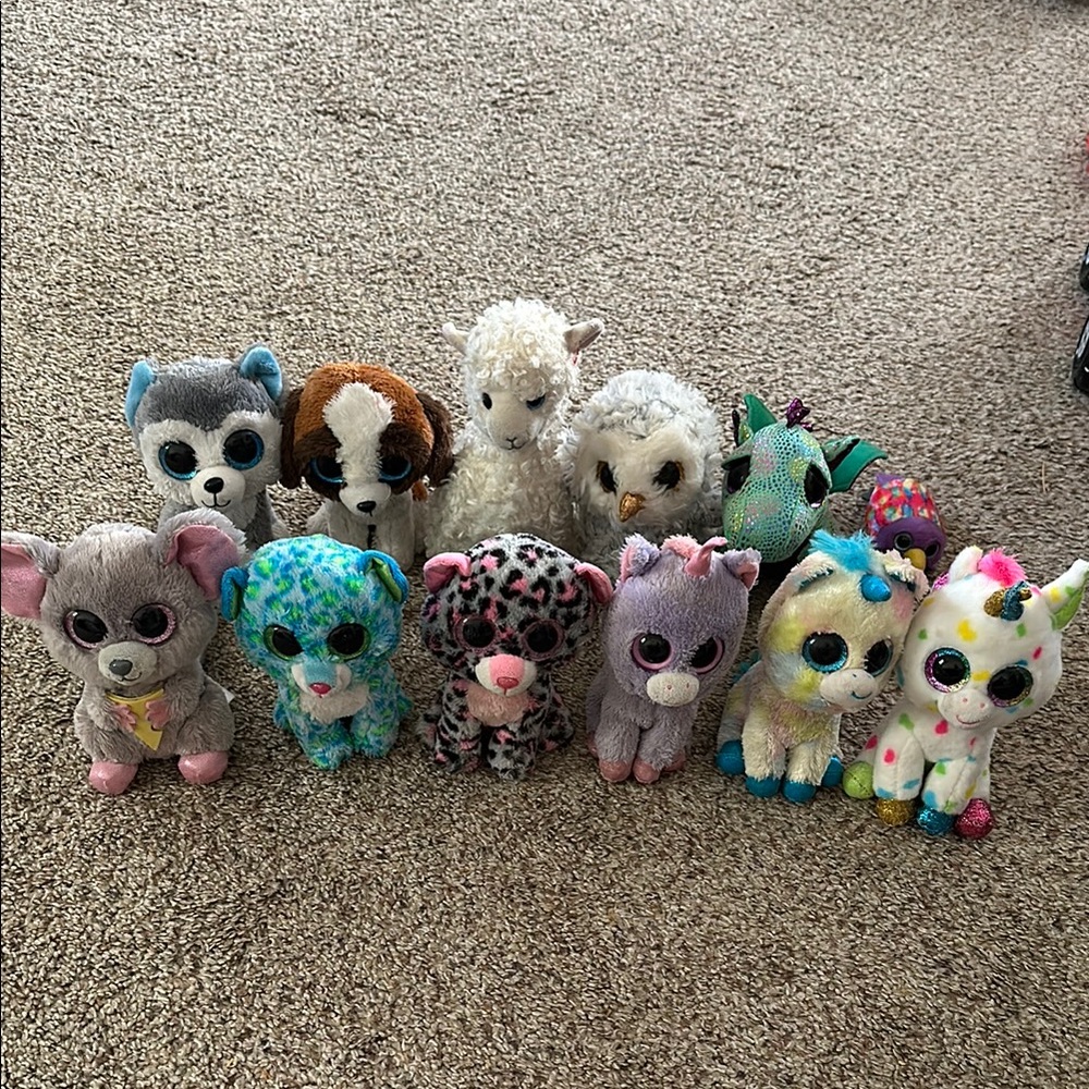 Collection of TY stuffies (11)